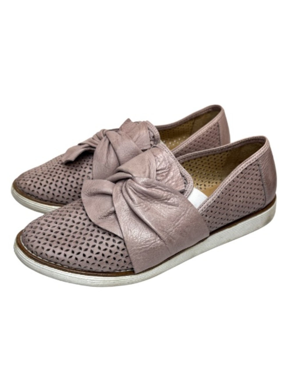 Bueno Dusty Rose Leather Loafers | 39
